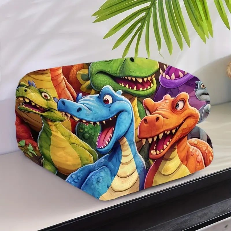 🔥On Sale🔥Cute Smiling Dinosaurs HD Digital Print Flannel