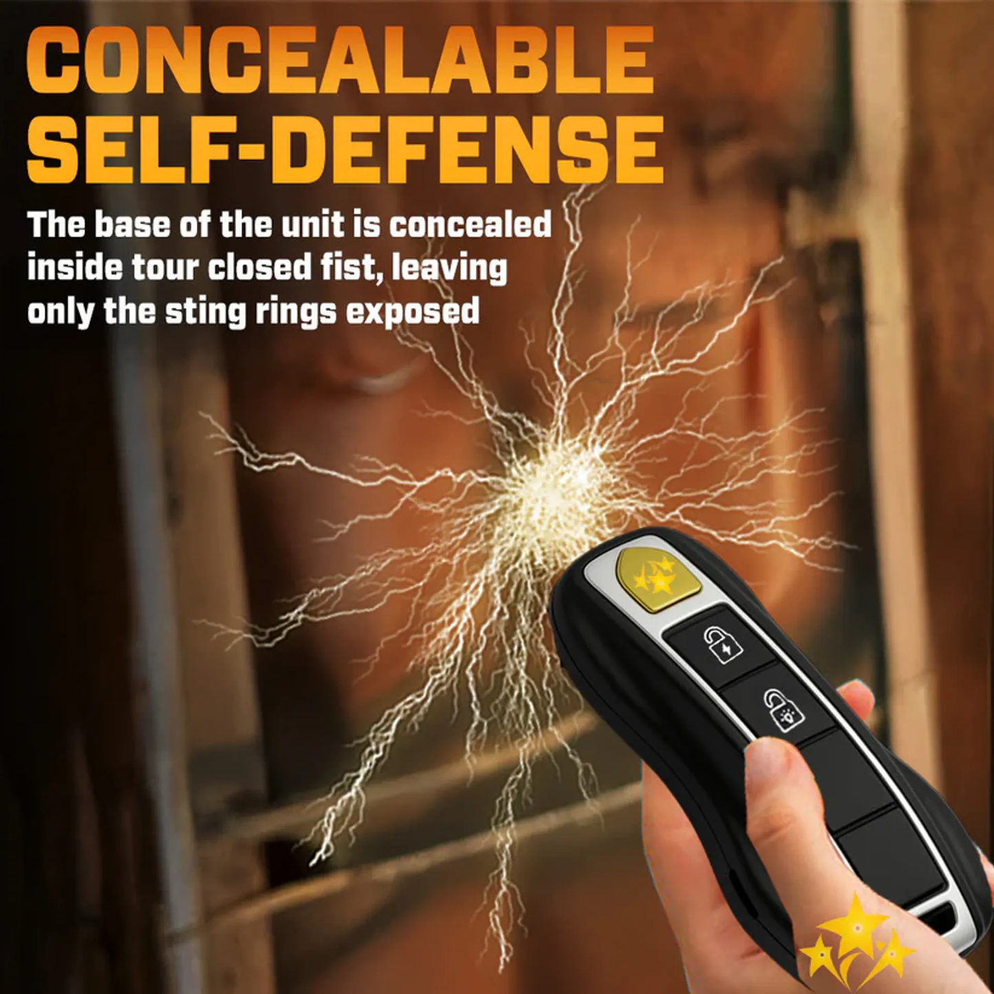 💥 2025 Mega Sale 50% OFF ️🔥 VOLTAX V57 Hi-Tech Stun Flashlight Car Key ⚡ Smart Defense - Stay Safe