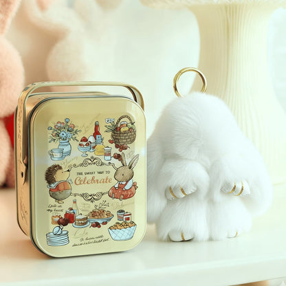 🐰 Handmade Soft Bunny PomPom Charms