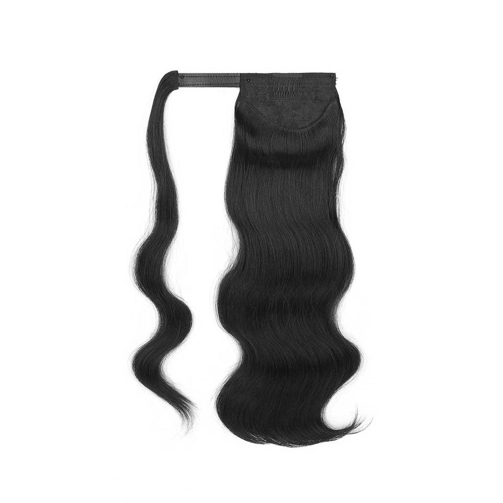 European and American wigs, Velcro ponytail long curly hair, body big wave extension hair, hot wire fluffy egg roll ponytail辫