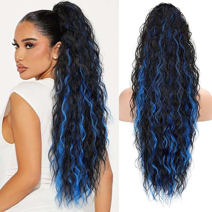 ✨Mega Curly Ponytail – Get Instant Glam and Gorgeous Volume! 🔥