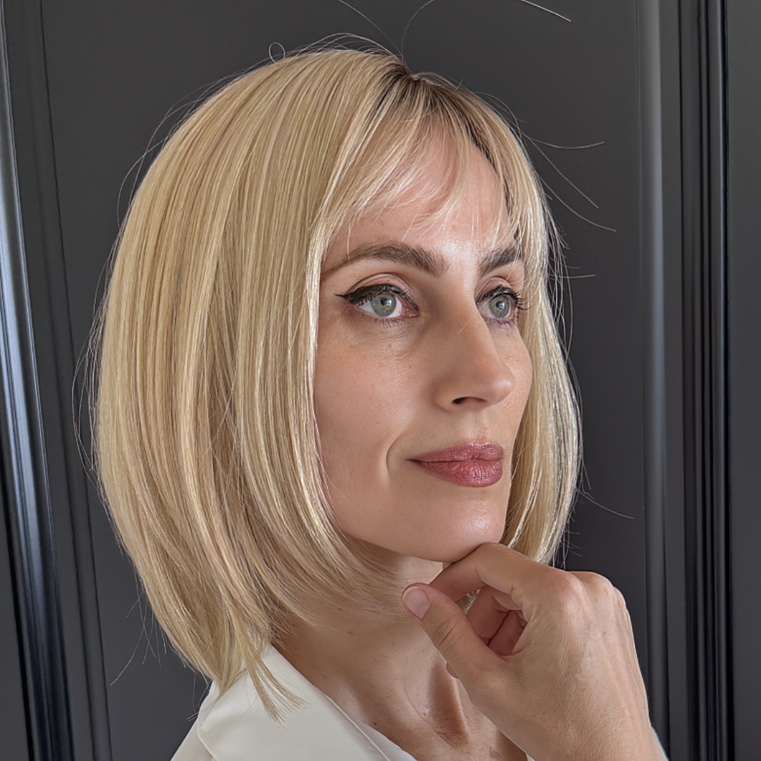Theodora - Wigyy Ash Blonde Straight Layered Wigs