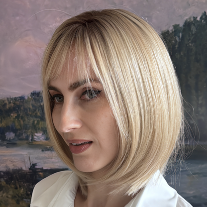 Theodora - Wigyy Ash Blonde Straight Layered Wigs