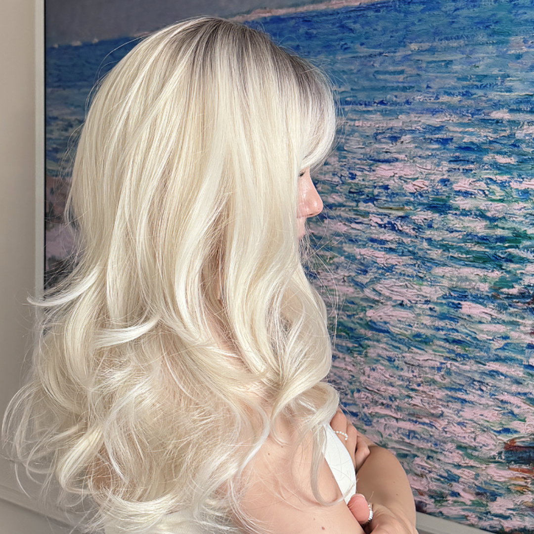 Imogen - Wigyy Blonde Curl Daily Use Wig with Bang