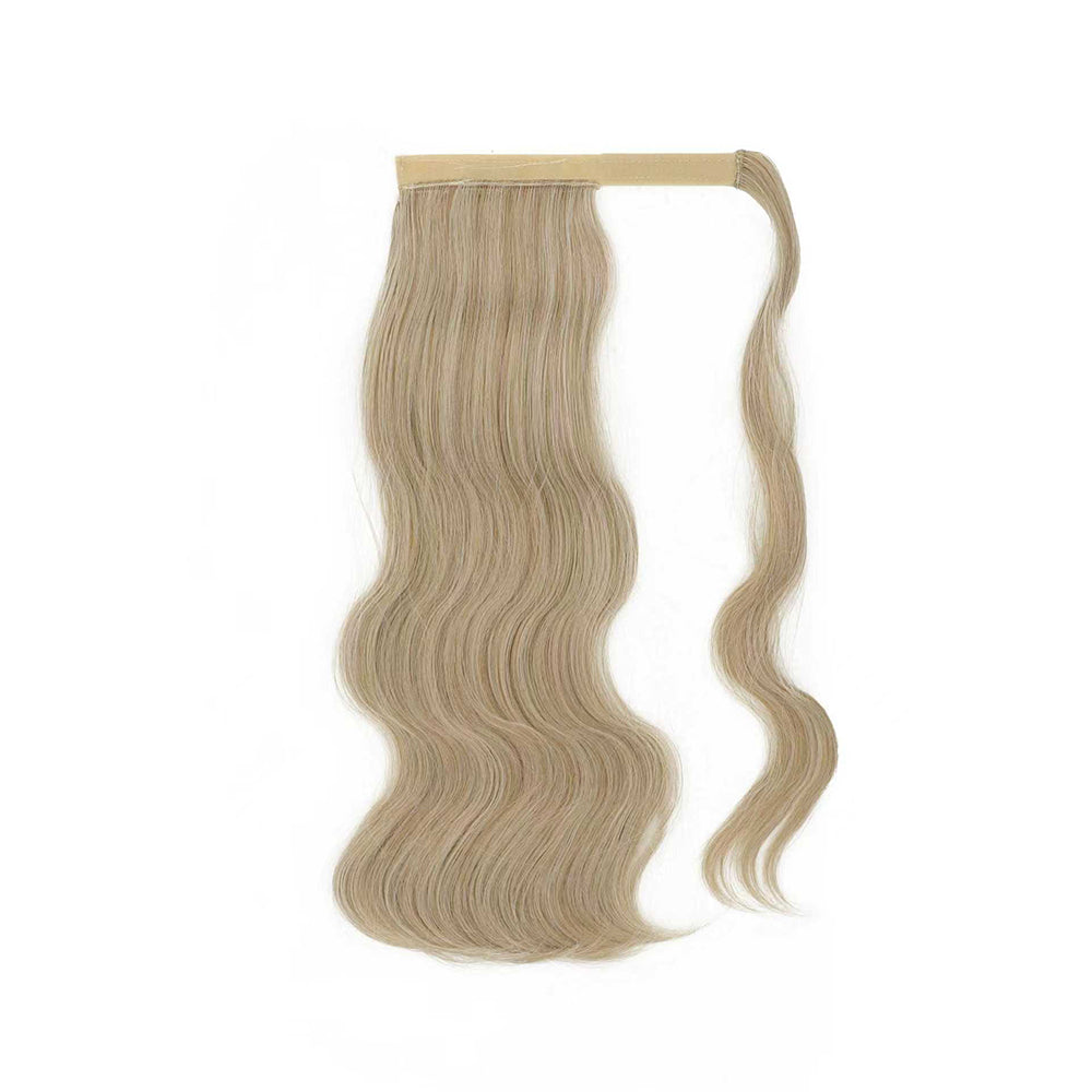 European and American wigs, Velcro ponytail long curly hair, body big wave extension hair, hot wire fluffy egg roll ponytail辫