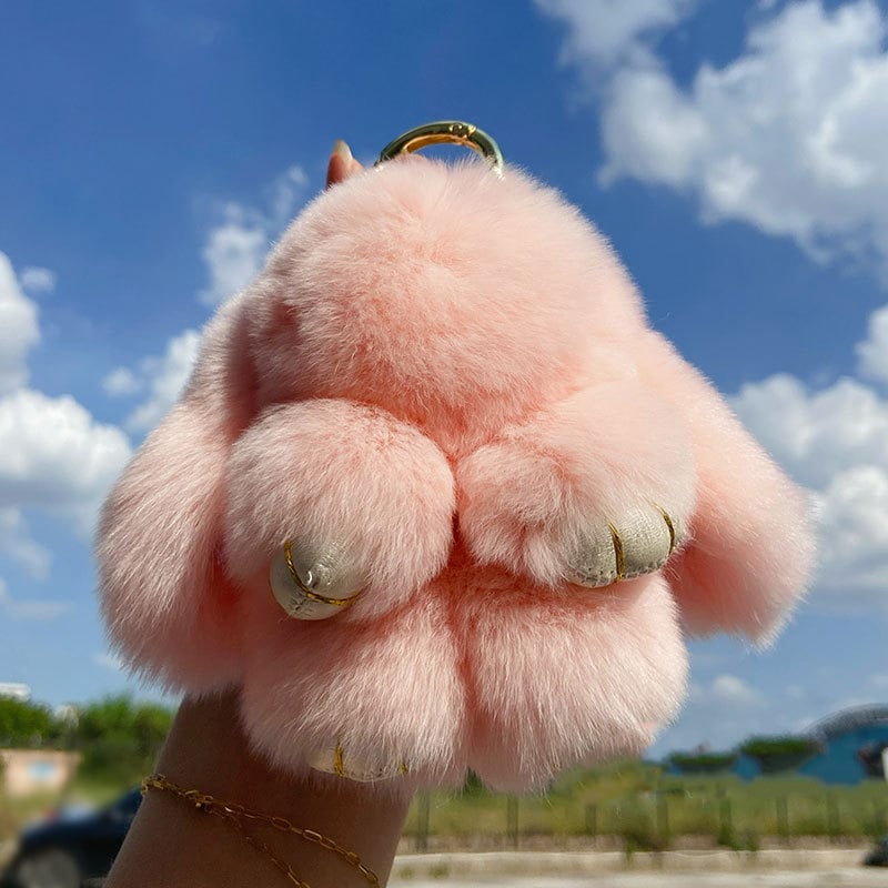 🐰 Handmade Soft Bunny PomPom Charms