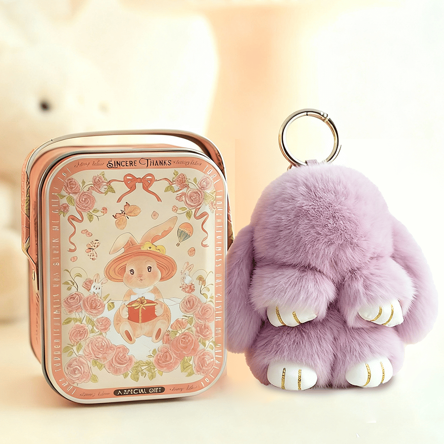 🐰 Handmade Soft Bunny PomPom Charms