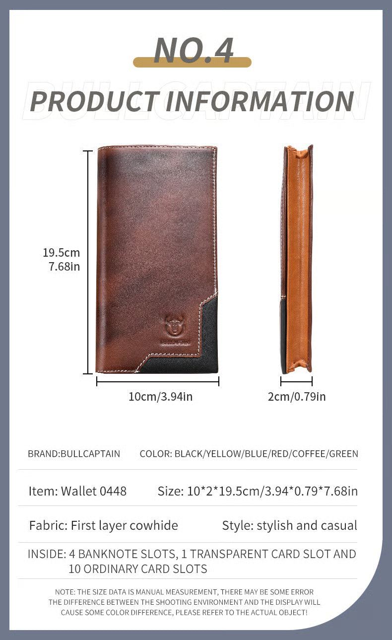 💯Cowhide Vintage Wallet🔥