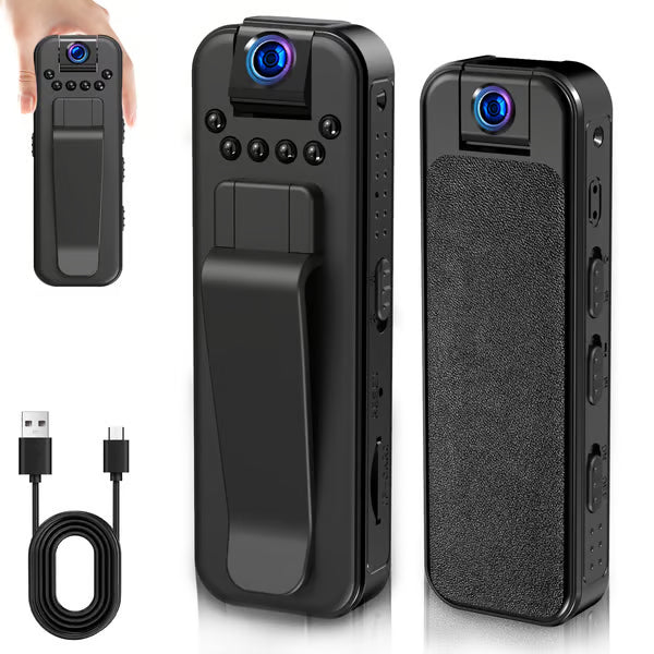 🔥HD 1080P Rechargeable Mini Body Camera With Night Vison&Rotating Lens📷️