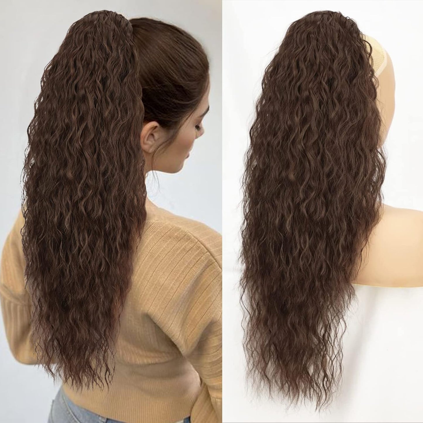 ✨Mega Curly Ponytail – Get Instant Glam and Gorgeous Volume! 🔥