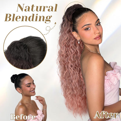 ✨Mega Curly Ponytail – Get Instant Glam and Gorgeous Volume! 🔥