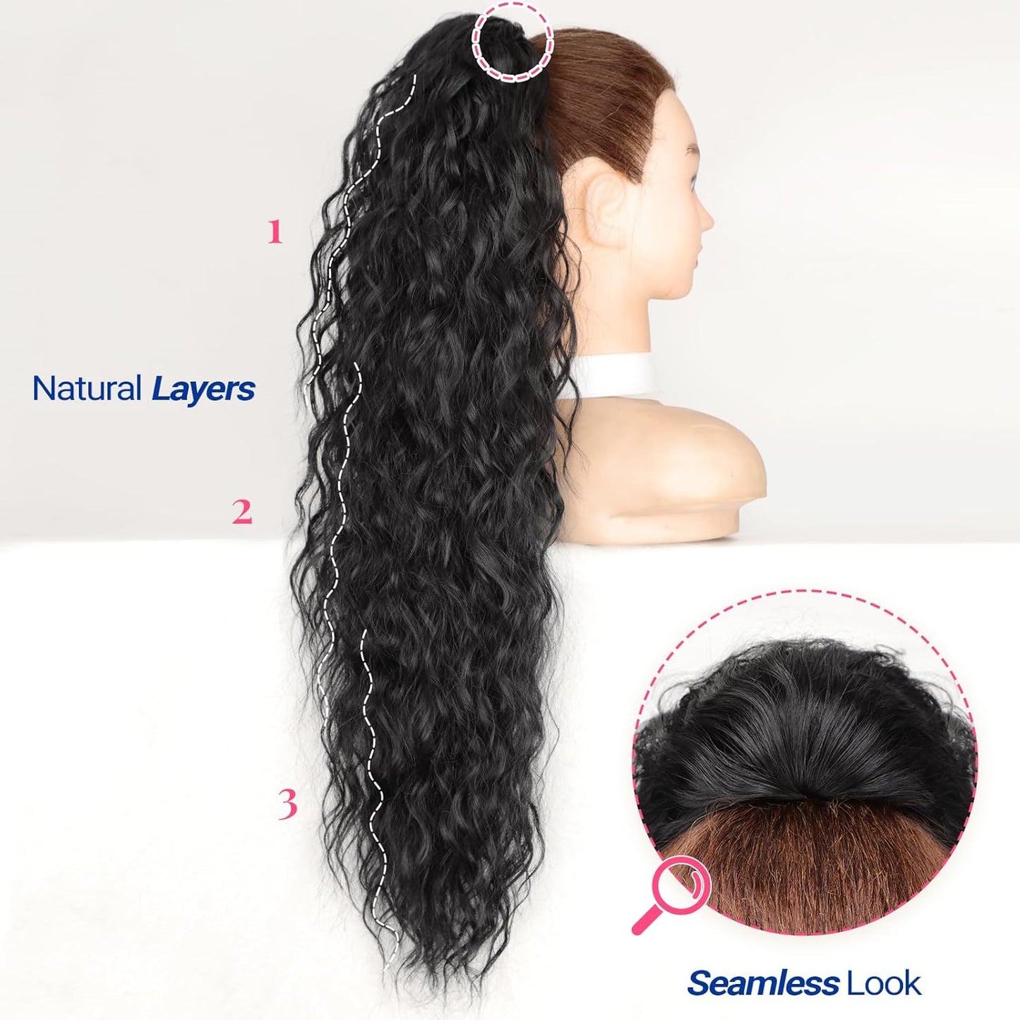 ✨Mega Curly Ponytail – Get Instant Glam and Gorgeous Volume! 🔥