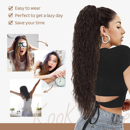 ✨Mega Curly Ponytail – Get Instant Glam and Gorgeous Volume! 🔥
