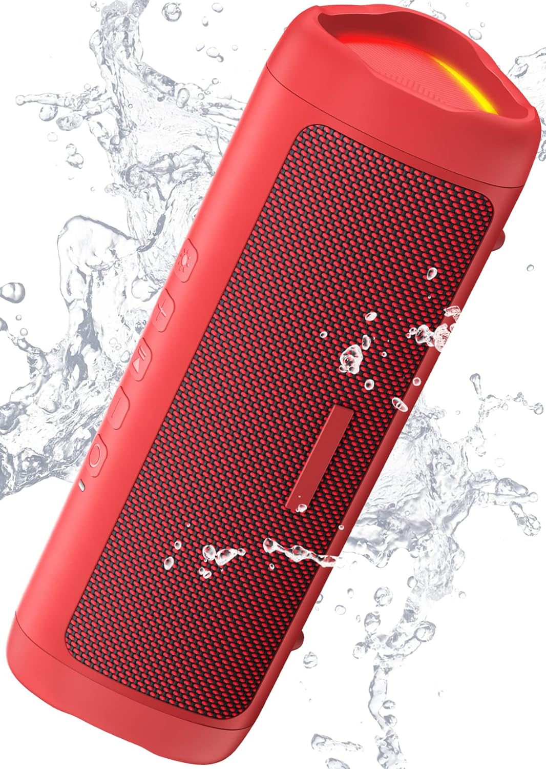 Bluetooth Speaker Stocking Stuffers for Men Women Teens Boys Girls: Portable Wireless, IPX5 Waterproof, White Elephant Gifts for Adults, Up to 20H Playtime, TWS Pair, for Home/Party/Outdoor (Pink)