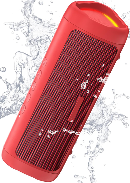 Bluetooth Speaker Stocking Stuffers for Men Women Teens Boys Girls: Portable Wireless, IPX5 Waterproof, White Elephant Gifts for Adults, Up to 20H Playtime, TWS Pair, for Home/Party/Outdoor (Pink)