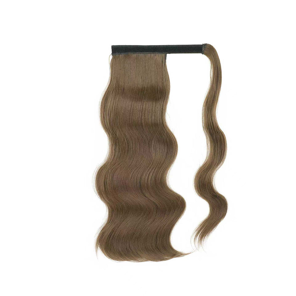 European and American wigs, Velcro ponytail long curly hair, body big wave extension hair, hot wire fluffy egg roll ponytail辫