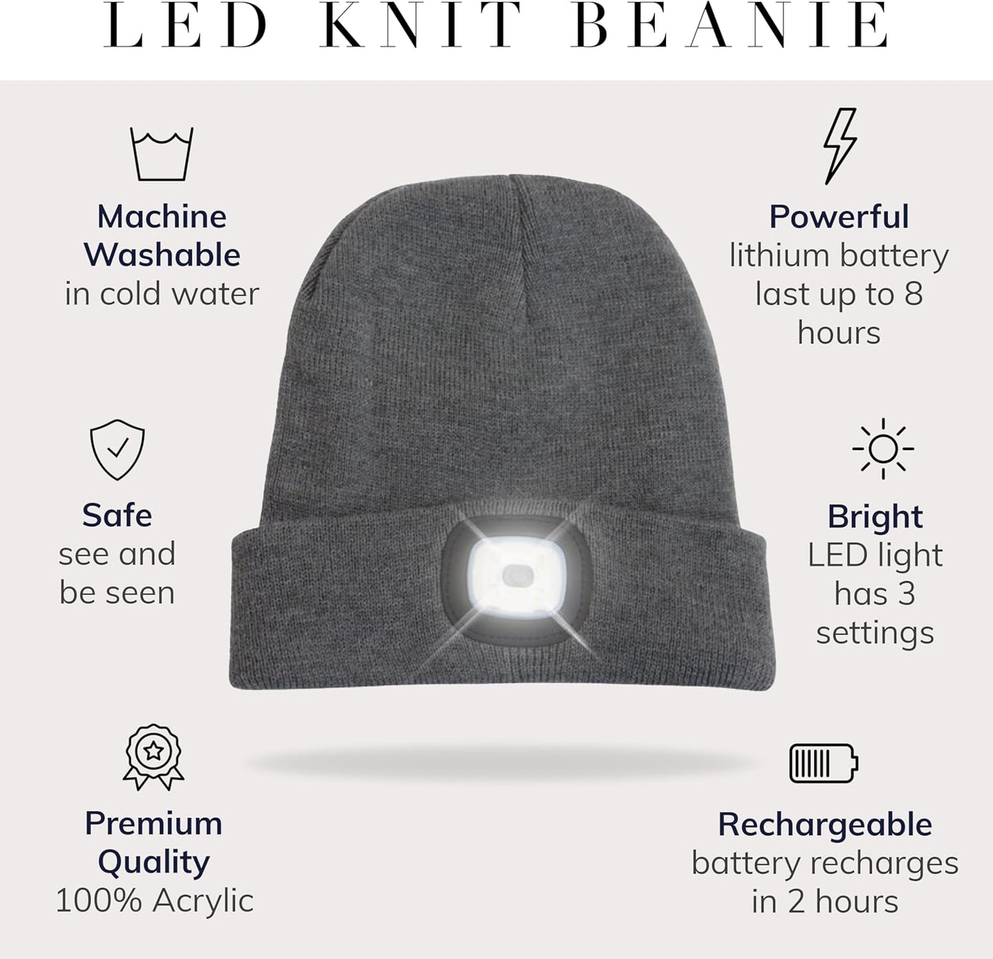 Rechargeable LED Beanie Hat – The Winter Must-Have ❄️💥