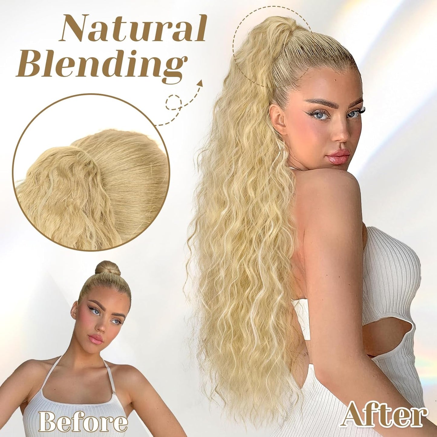 ✨Mega Curly Ponytail – Get Instant Glam and Gorgeous Volume! 🔥