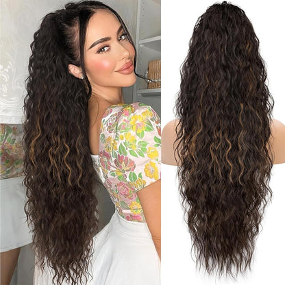 ✨Mega Curly Ponytail – Get Instant Glam and Gorgeous Volume! 🔥