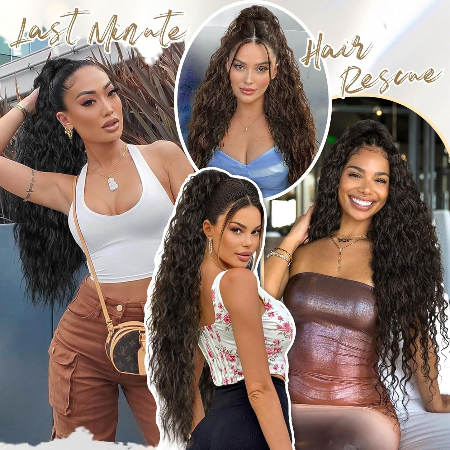 ✨Mega Curly Ponytail – Get Instant Glam and Gorgeous Volume! 🔥