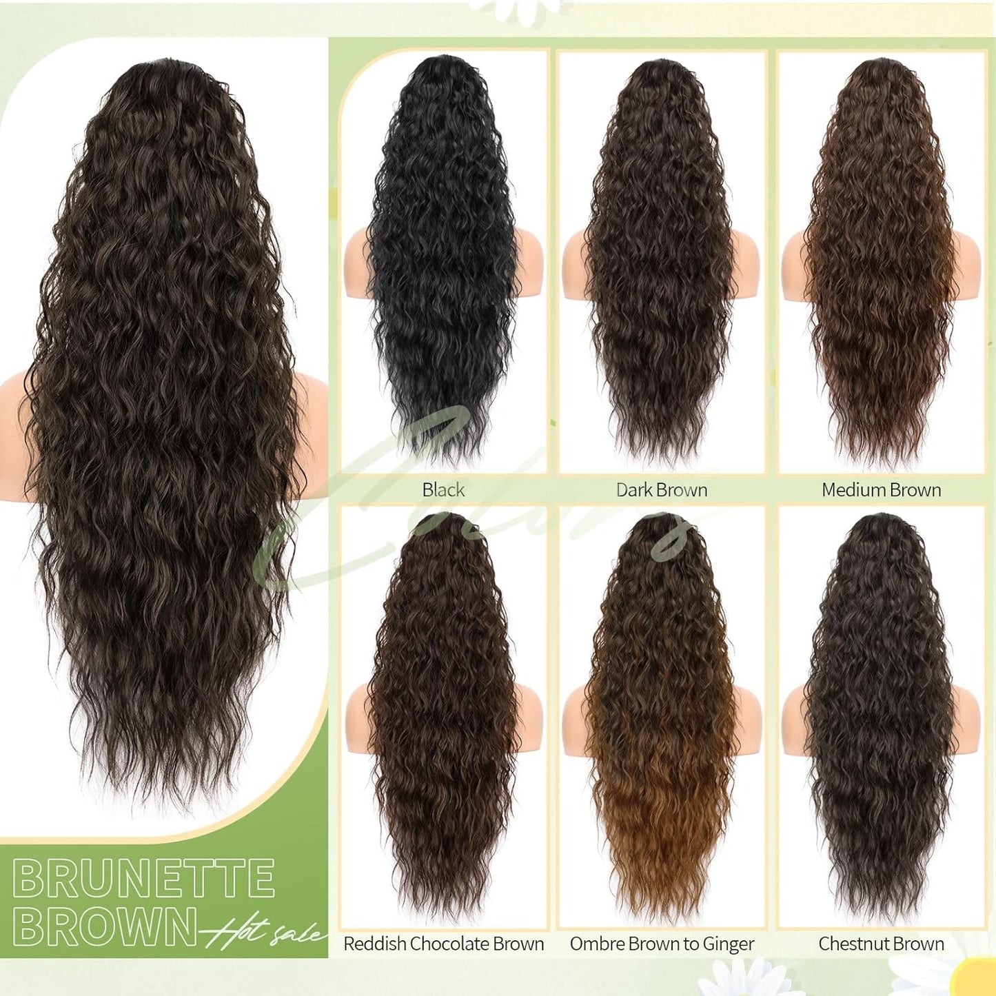 ✨Mega Curly Ponytail – Get Instant Glam and Gorgeous Volume! 🔥