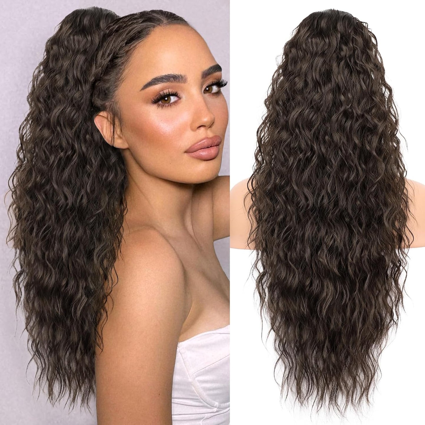 ✨Mega Curly Ponytail – Get Instant Glam and Gorgeous Volume! 🔥