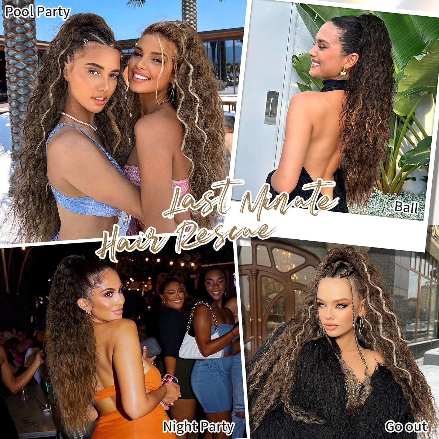 ✨Mega Curly Ponytail – Get Instant Glam and Gorgeous Volume! 🔥