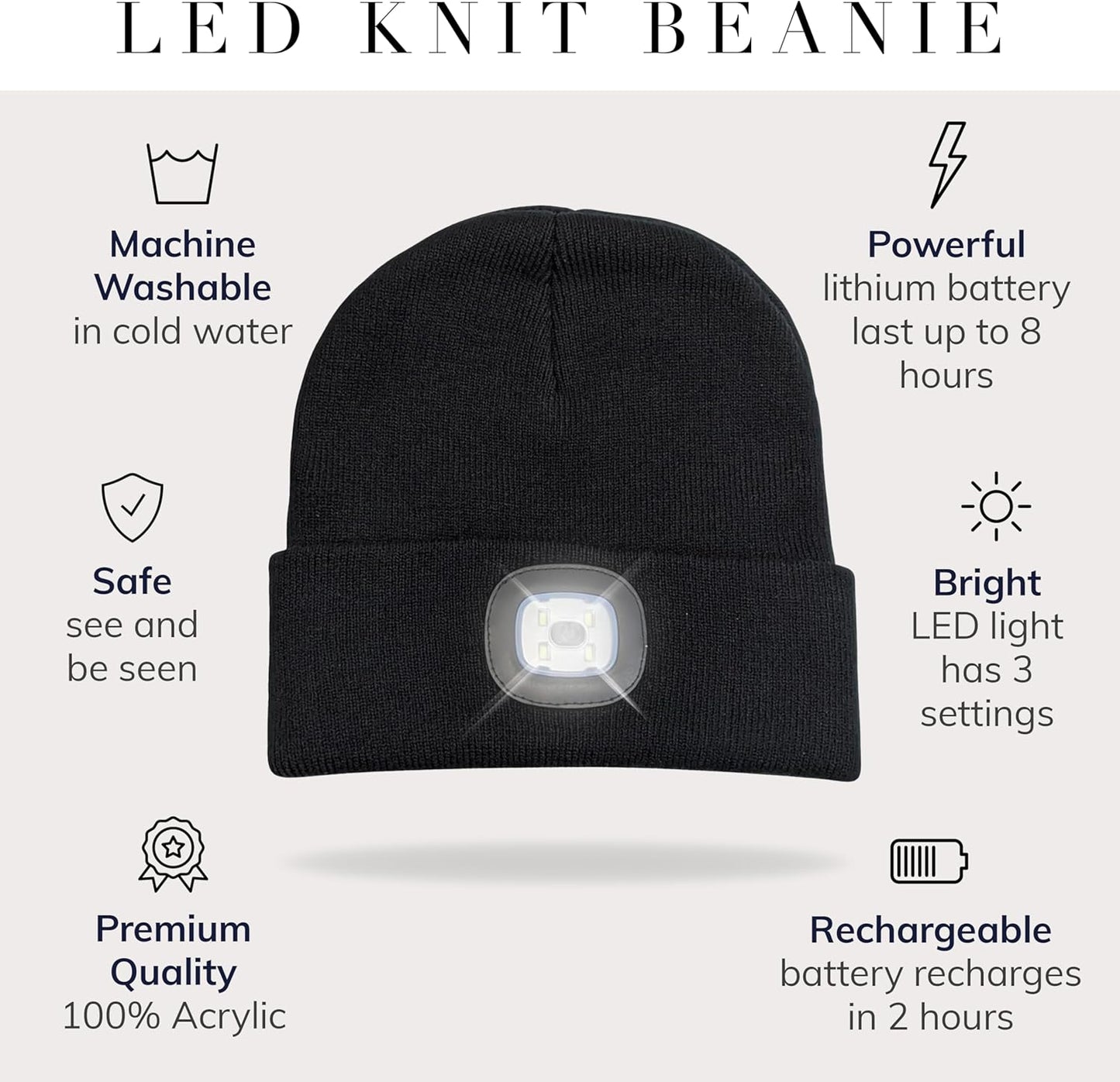 Rechargeable LED Beanie Hat – The Winter Must-Have ❄️💥