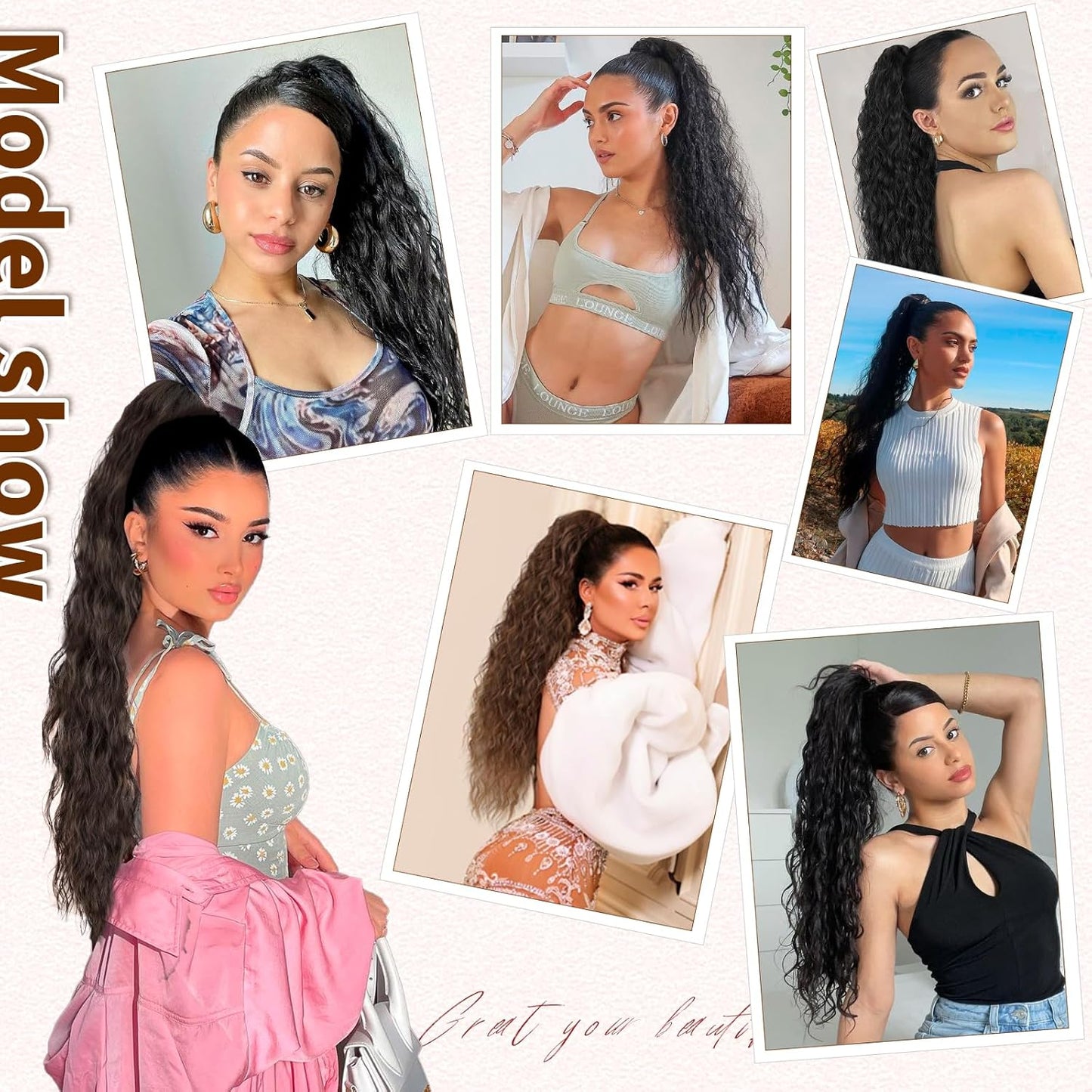 ✨Mega Curly Ponytail – Get Instant Glam and Gorgeous Volume! 🔥