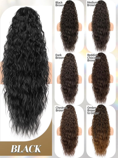 ✨Mega Curly Ponytail – Get Instant Glam and Gorgeous Volume! 🔥