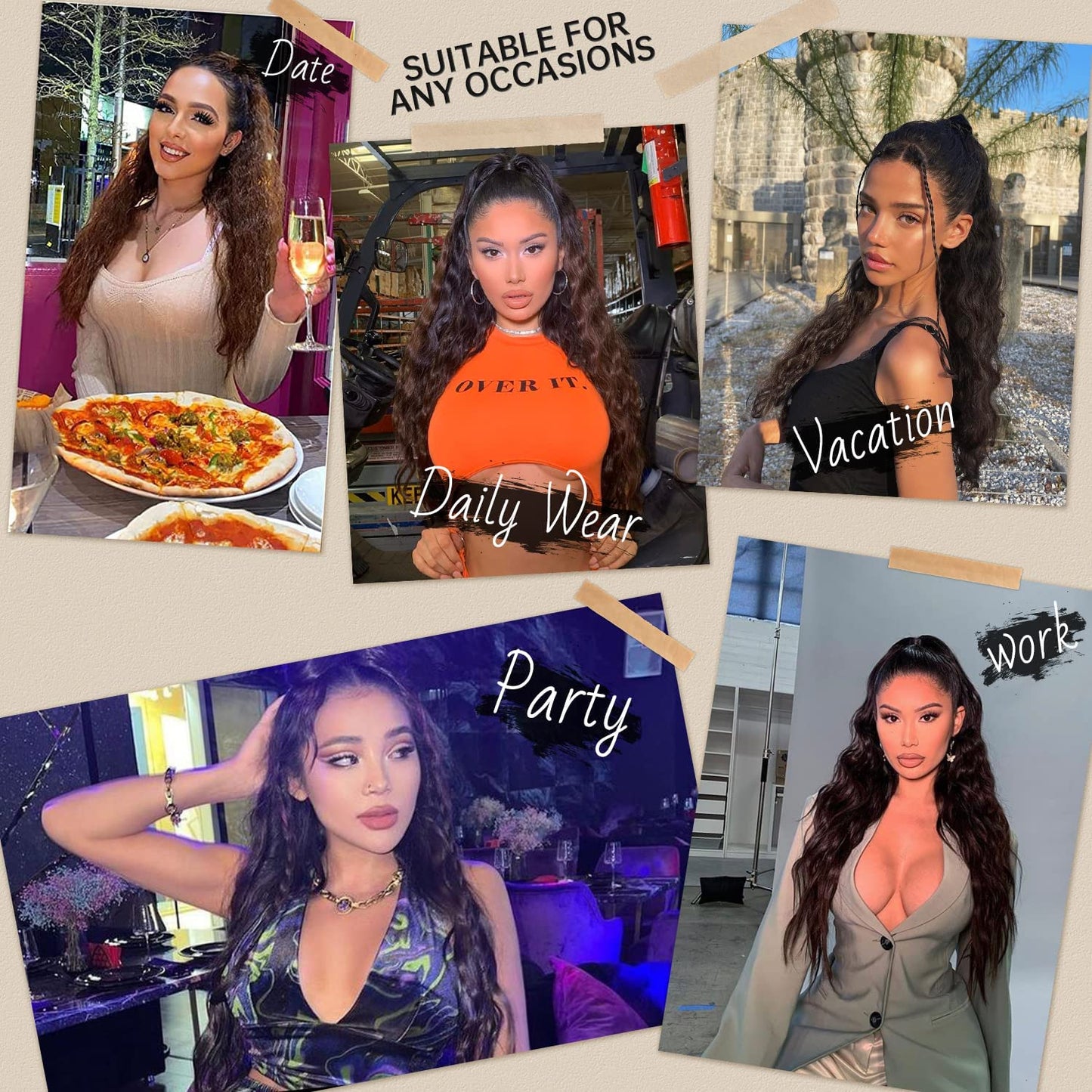 ✨Mega Curly Ponytail – Get Instant Glam and Gorgeous Volume! 🔥