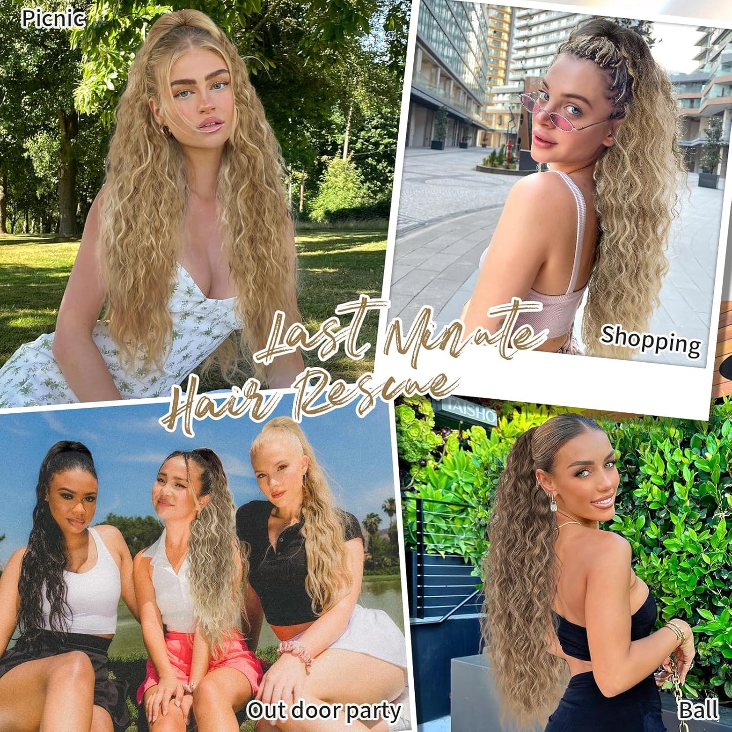 ✨Mega Curly Ponytail – Get Instant Glam and Gorgeous Volume! 🔥