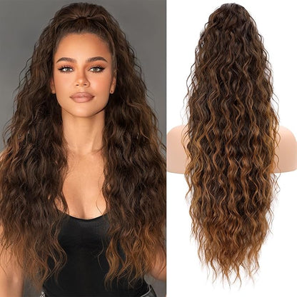 ✨Mega Curly Ponytail – Get Instant Glam and Gorgeous Volume! 🔥