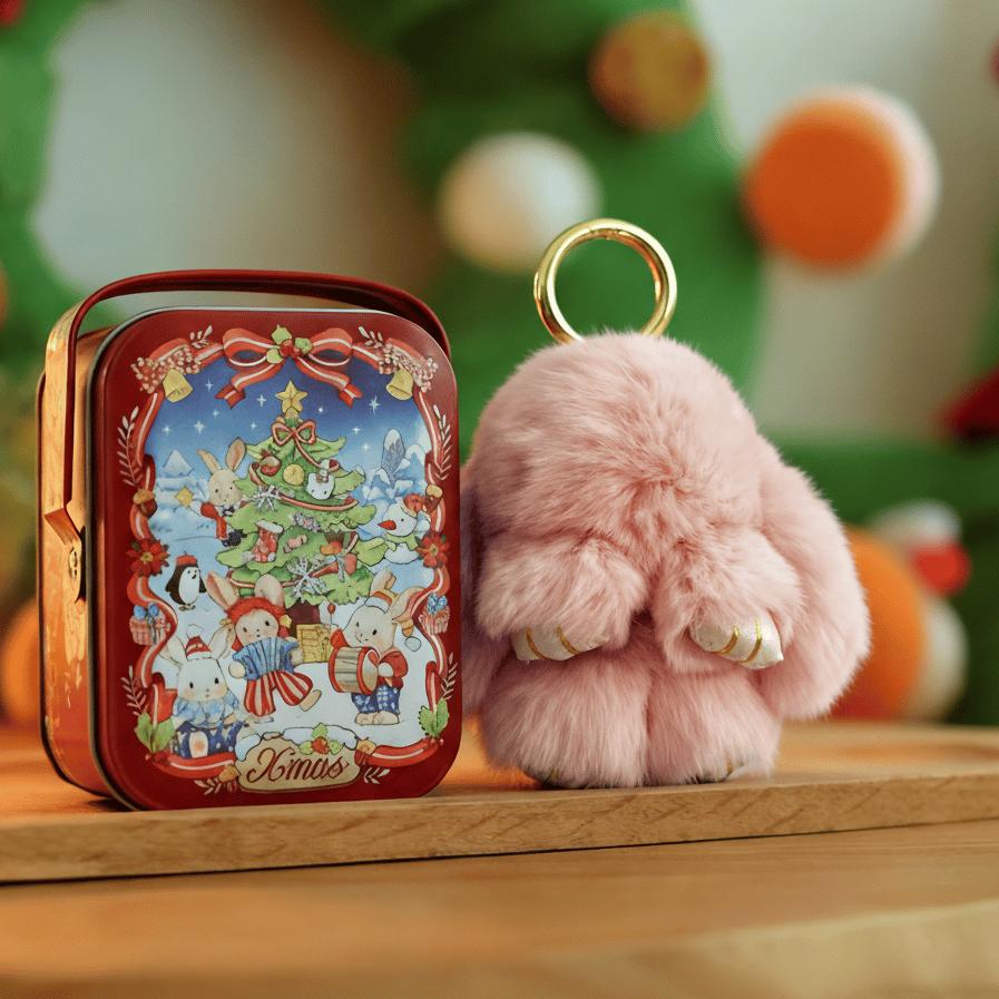 🐰 Handmade Soft Bunny PomPom Charms